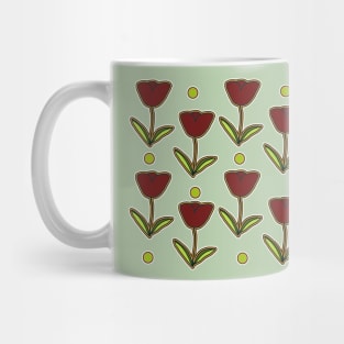 Berry Tulip Pattern Mug